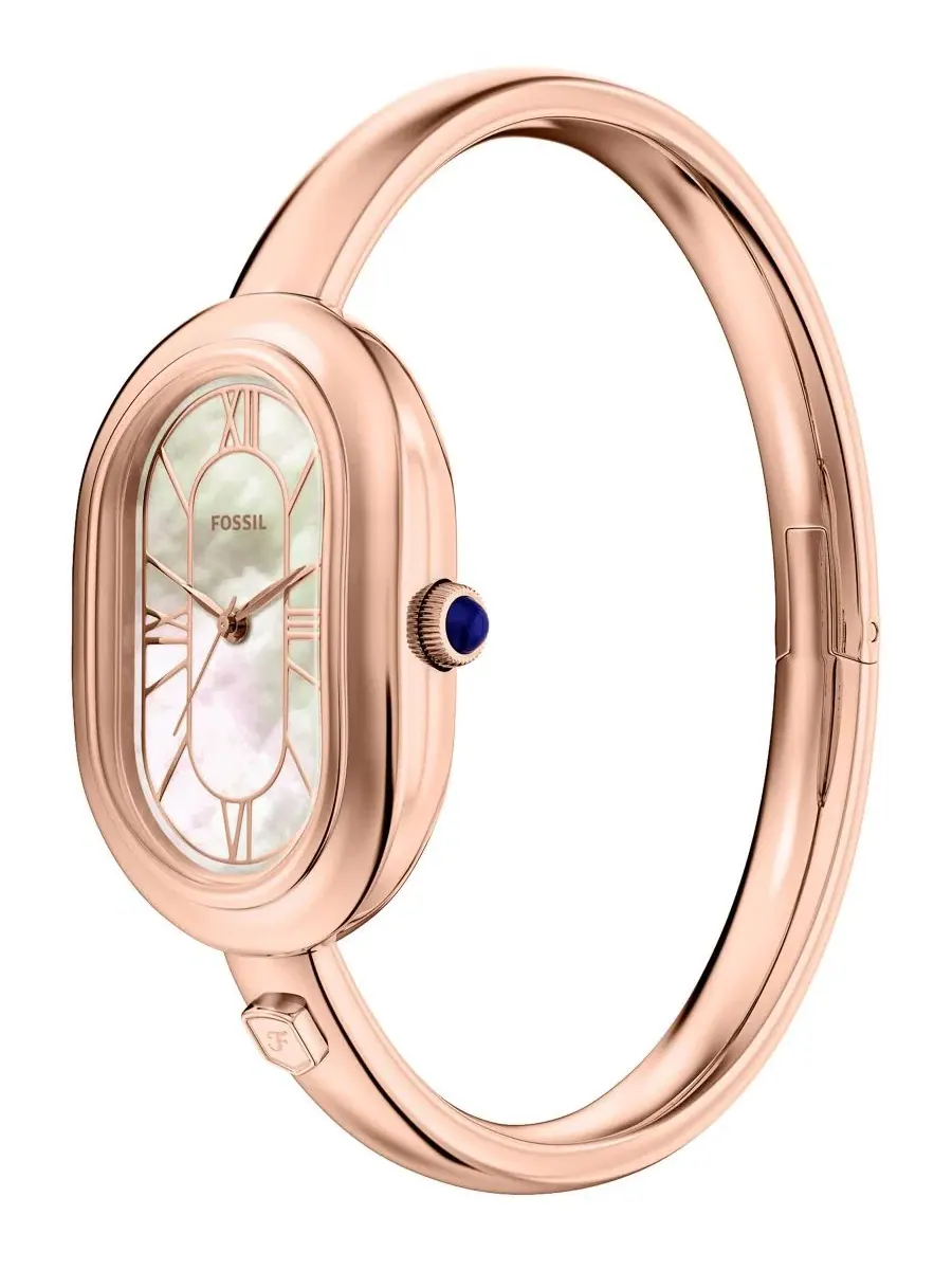 Женские часы Fossil Sloan с браслетом из стали с розовым золотом, 24 мм — изображение 6 из 7, оттенок розовый золотистый