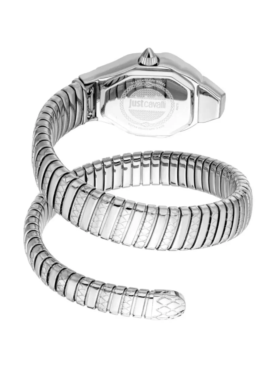 Женские часы Aria Quartz Stainless Steel Bracelet Watch Just Cavalli — изображение 2 из 3, оттенок серебряный