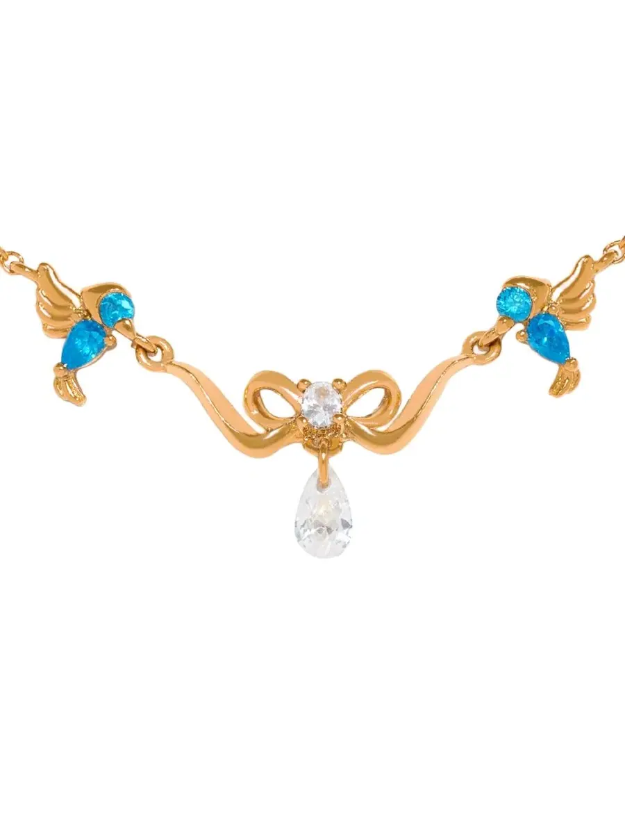 Кулон-подвеска с кристаллами Cinderella Fairytale Necklace Girls Crew — изображение 2 из 3, оттенок золото