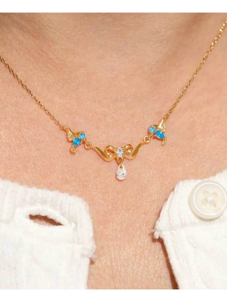 Кулон-подвеска с кристаллами Cinderella Fairytale Necklace Girls Crew — изображение 3 из 3, оттенок золото