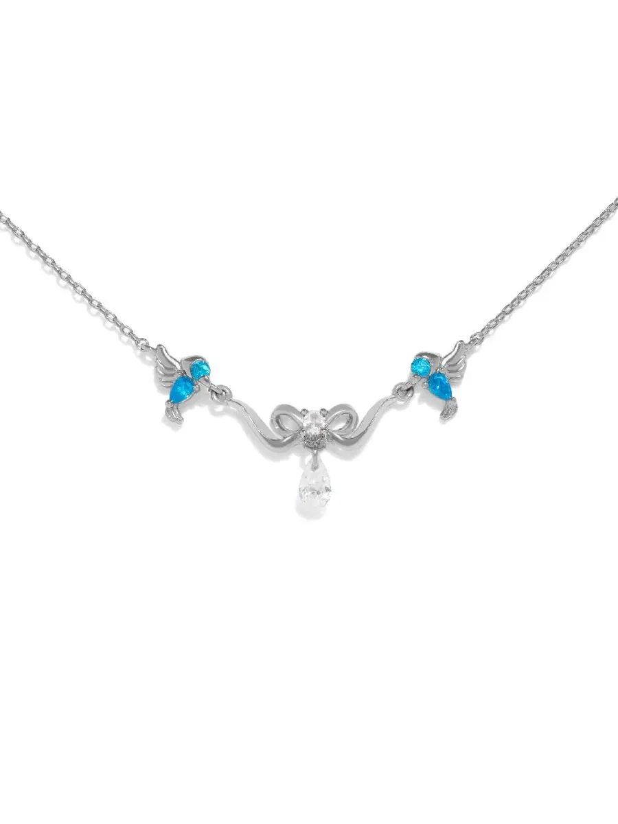 Кулон с кристаллами Золушка Fairytale Necklace Girls Crew — изображение 1 из 2, оттенок серебряный