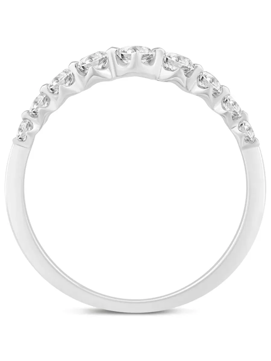 Кольцо с бриллиантами (1/2 ct. t.w.) 14K White Gold — изображение 3 из 4, оттенок золотистый