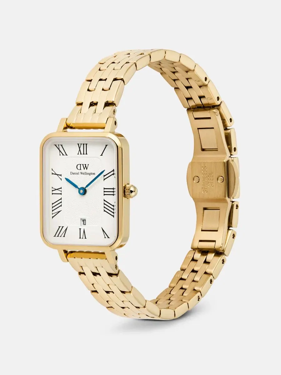 Женские часы с золотистым корпусом из нержавеющей стали, 26 мм Daniel Wellington — изображение 2 из 5, оттенок золотистый