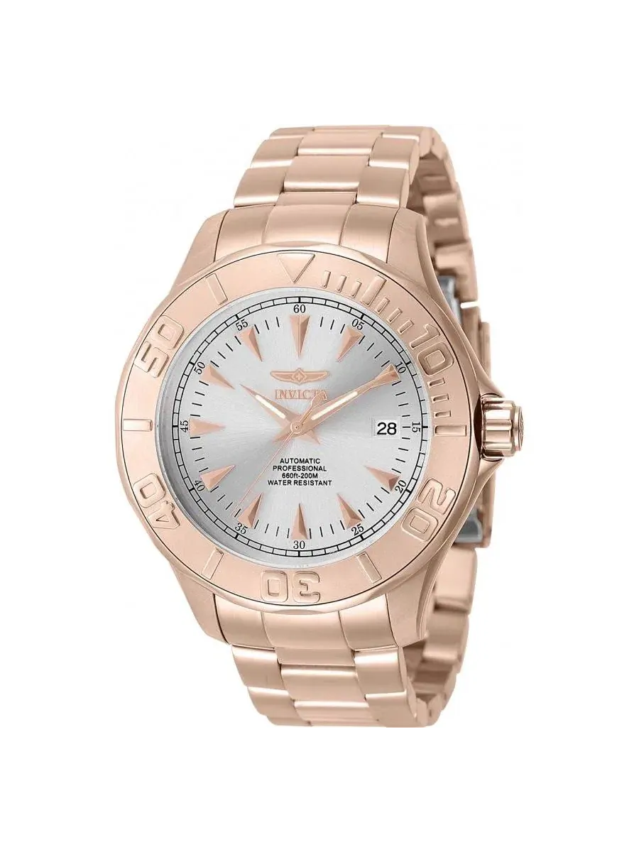 Мужские автоматические часы Signature с серебристым циферблатом Invicta