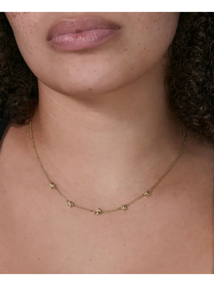 Женское колье-подвеска с цепочкой, модель Celestial Chain Olivia Burton — изображение 4 из 6, оттенок золото