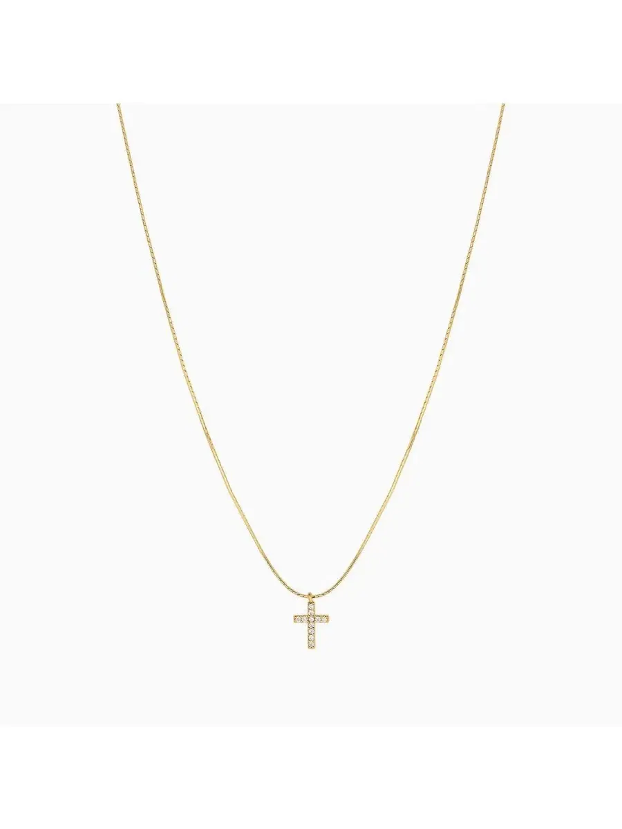Кулон-крест Weiss с кристаллами, модель Weiss Cross Bearfruit Jewelry