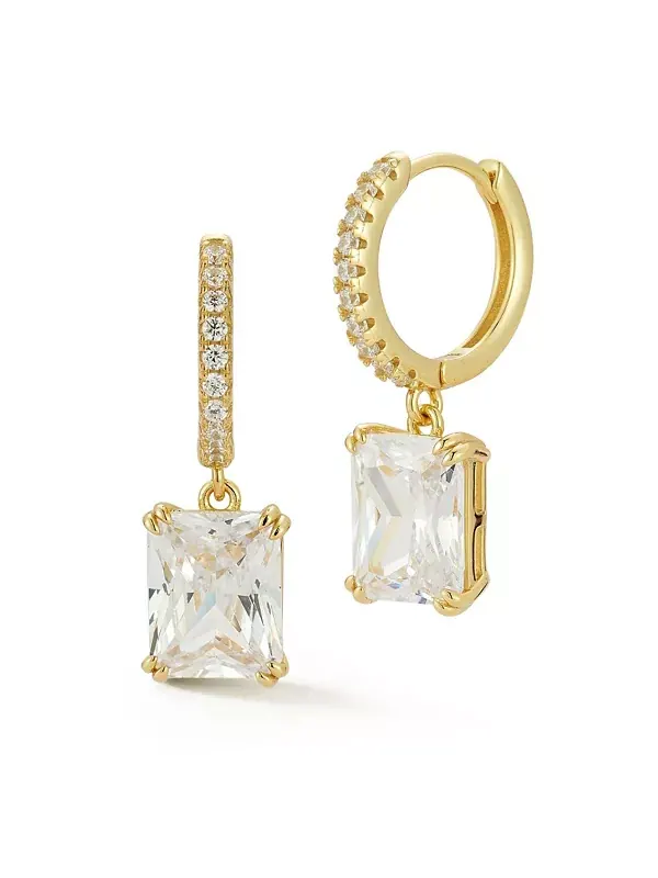 Серьги-Шармы из стерлингового серебра с позолотой 14 карат Rachel Zoe — изображение 1 из 4