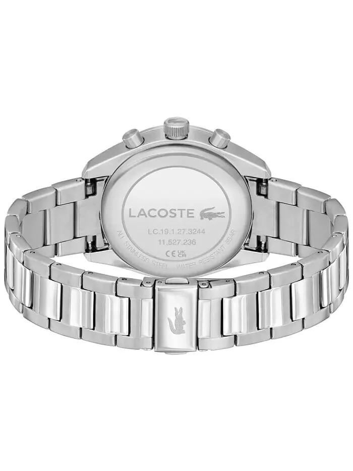 Мужские часы Boston Silver из нержавеющей стали 42 мм Lacoste — изображение 3 из 8