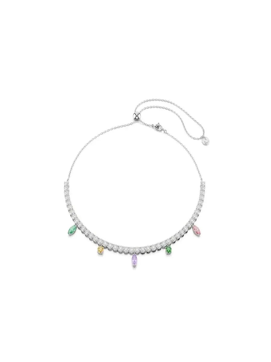 Ожерелье-чокер с кристаллами Swarovski Zirconia — изображение 1 из 7, оттенок мульти