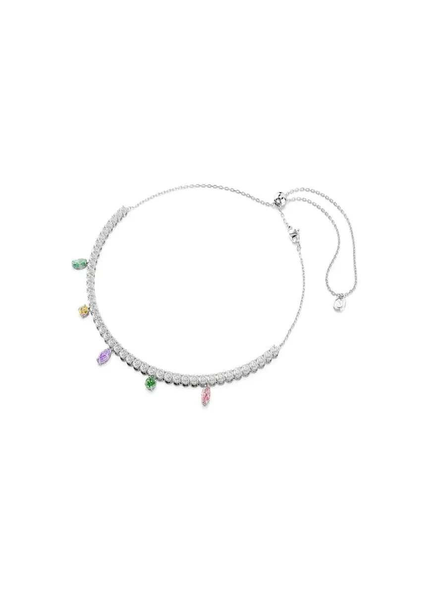 Ожерелье-чокер с кристаллами Swarovski Zirconia — изображение 2 из 7, оттенок мульти