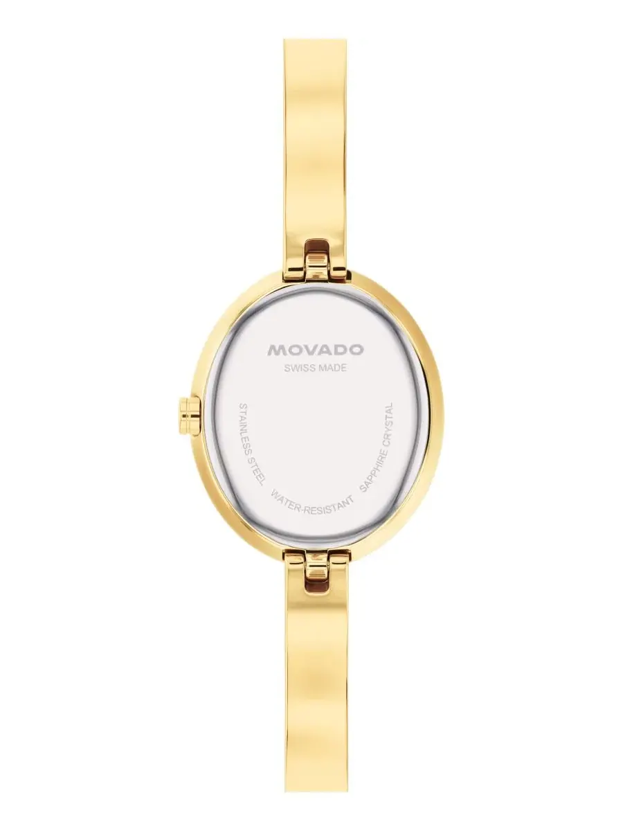 Женские часы-браслет Museum Bangle с лабораторно выращенными бриллиантами Movado — изображение 3 из 3, оттенок золото