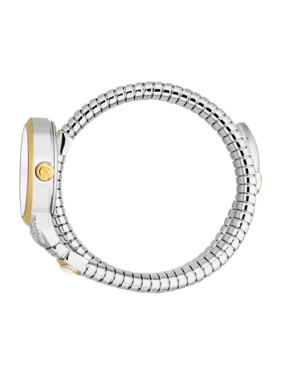 Женские часы Serpente Ornato Quartz Two Tone Stainless Steel Bracelet Watch Roberto Cavalli — изображение 3 из 3