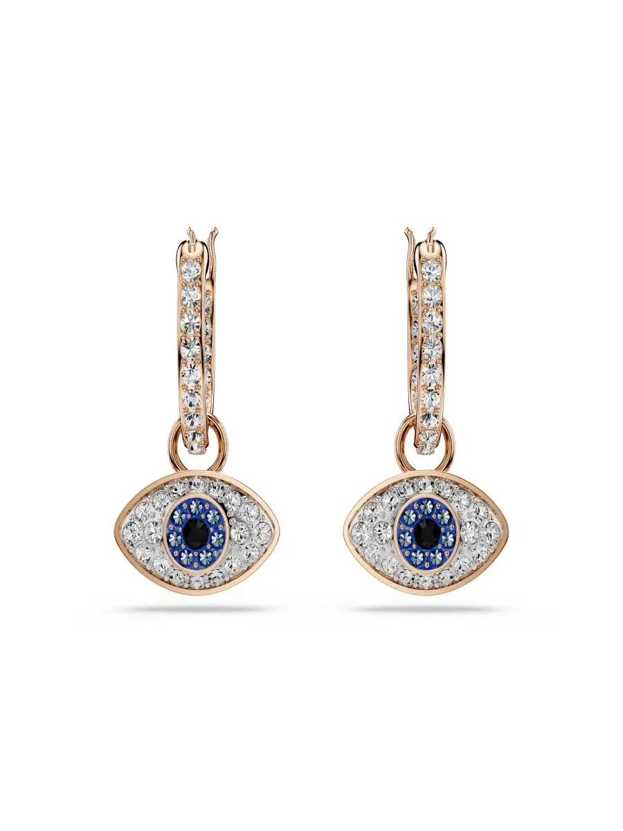 Серьги-подвески Symbolica с кристаллами Swarovski — изображение 2 из 5, оттенок золото