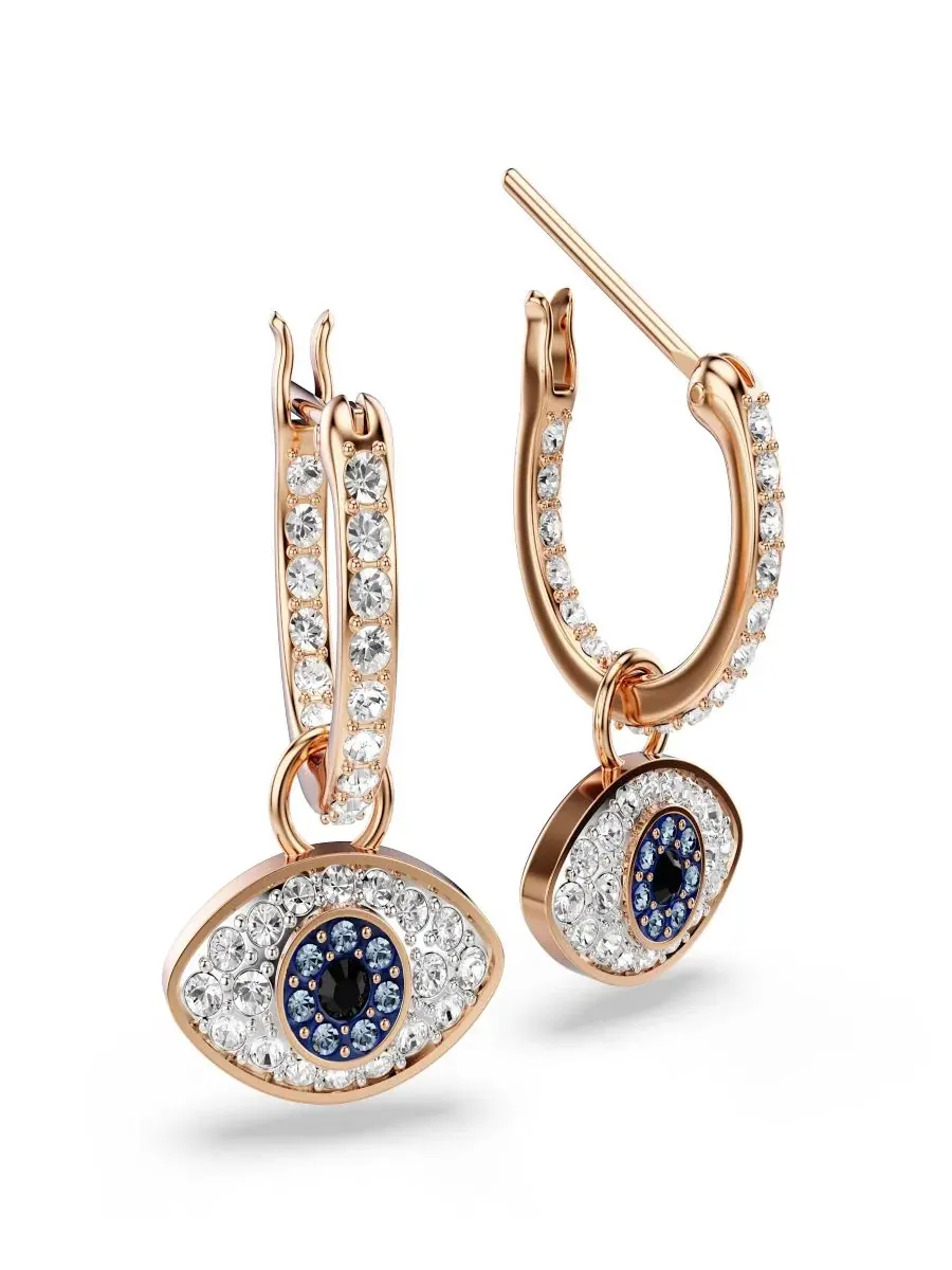 Серьги-подвески Symbolica с кристаллами Swarovski — изображение 3 из 5, оттенок золото
