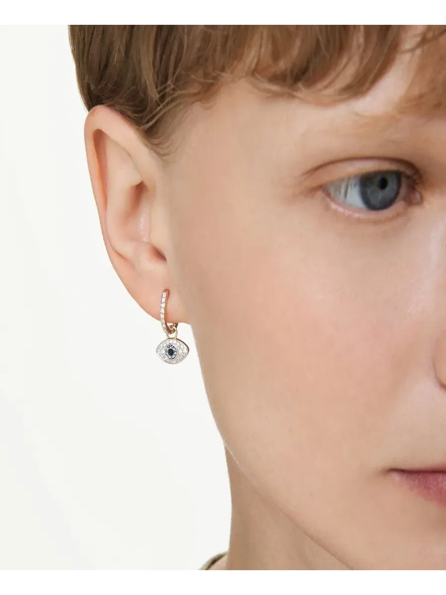 Серьги-подвески Symbolica с кристаллами Swarovski — изображение 5 из 5, оттенок золото