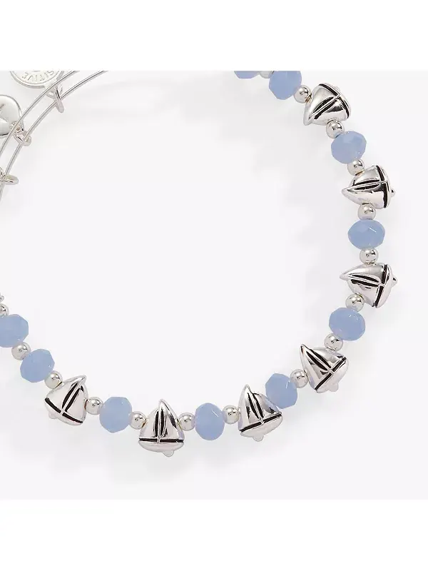 Браслет из бисера в виде парусника Alex And Ani — изображение 2 из 2, оттенок синий