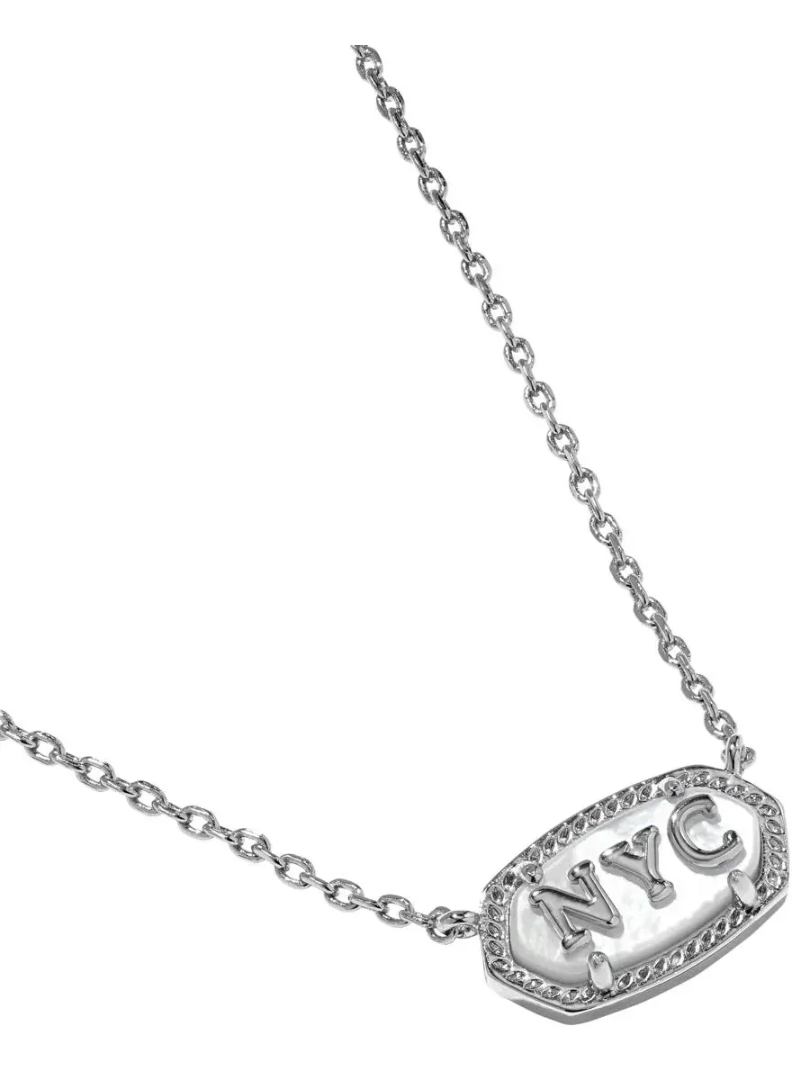 Кулон-подвеска Elisa NYC с буквами и подвеской-копытом Kendra Scott — изображение 3 из 5, оттенок серебряный