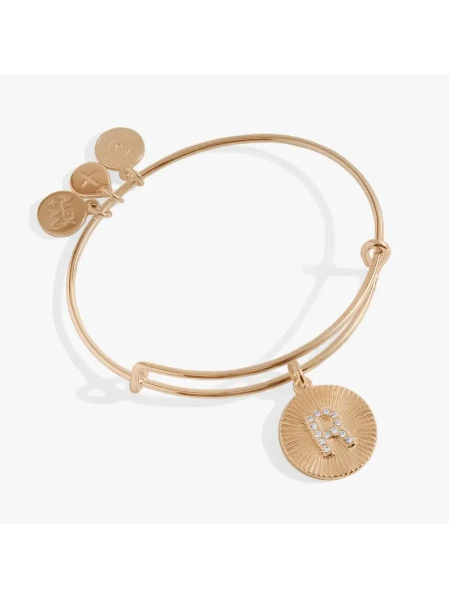 Браслет-бангл с буквицей Pave Starburst Alex and Ani