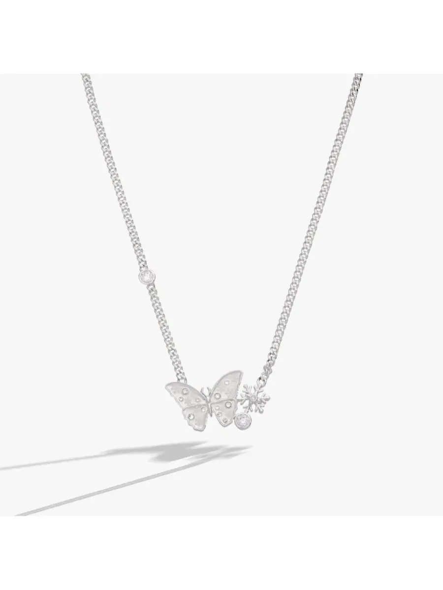 Стеклянное колье-бабочка в цепочке Alex And Ani