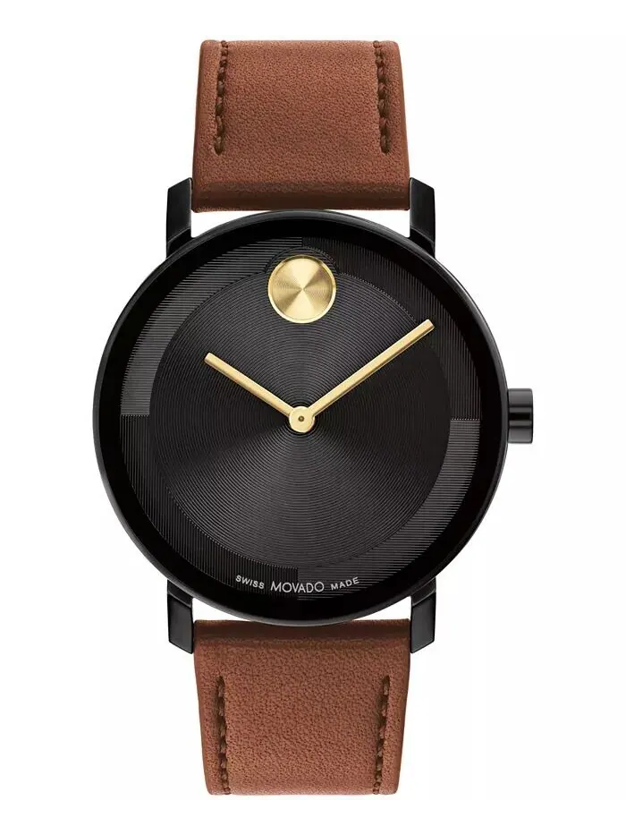 Мужские часы Bold Evolution 2.0 из швейцарской кварцевой коньячной кожи, 40 мм Movado — изображение 1 из 4