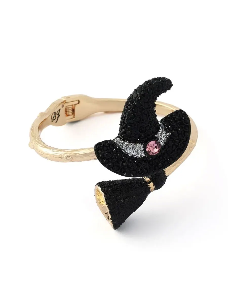 Браслет-обруч с принтом Witchy Hat Betsey Johnson — изображение 2 из 4, оттенок розовый