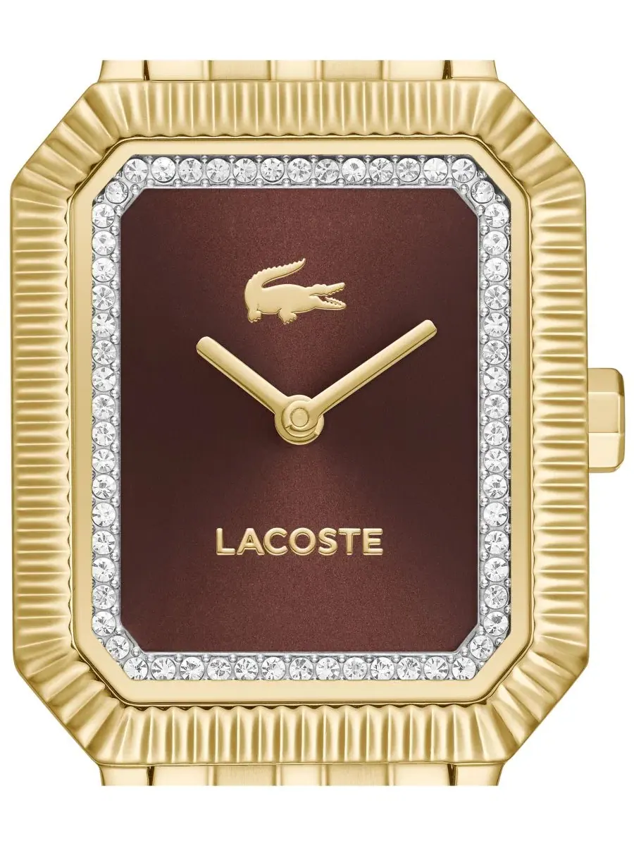 Женские часы Quartz Parisienne Gold-Tone Stainless Steel Bracelet Watch Lacoste — изображение 4 из 6, оттенок коричневый