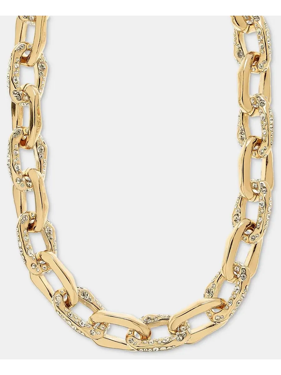 Ожерелье-колье с кристаллами Pavé Link Collar Necklace Givenchy — изображение 1 из 5, оттенок белый