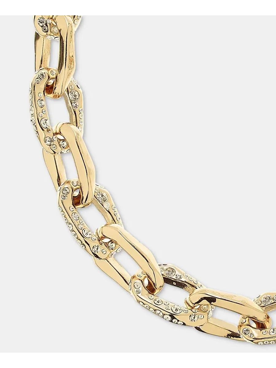 Ожерелье-колье с кристаллами Pavé Link Collar Necklace Givenchy — изображение 2 из 5, оттенок белый