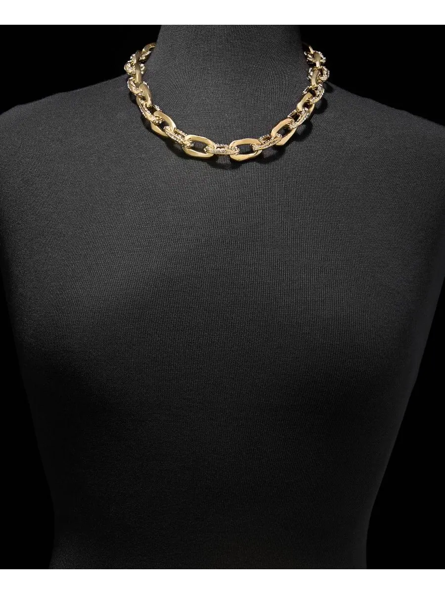 Ожерелье-колье с кристаллами Pavé Link Collar Necklace Givenchy — изображение 3 из 5, оттенок белый