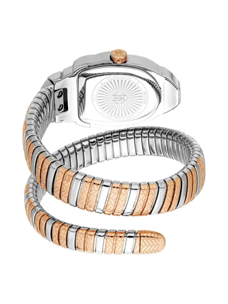 Женские часы Aurora Quartz с браслетом из стали Roberto Cavalli — изображение 3 из 3, оттенок розовый