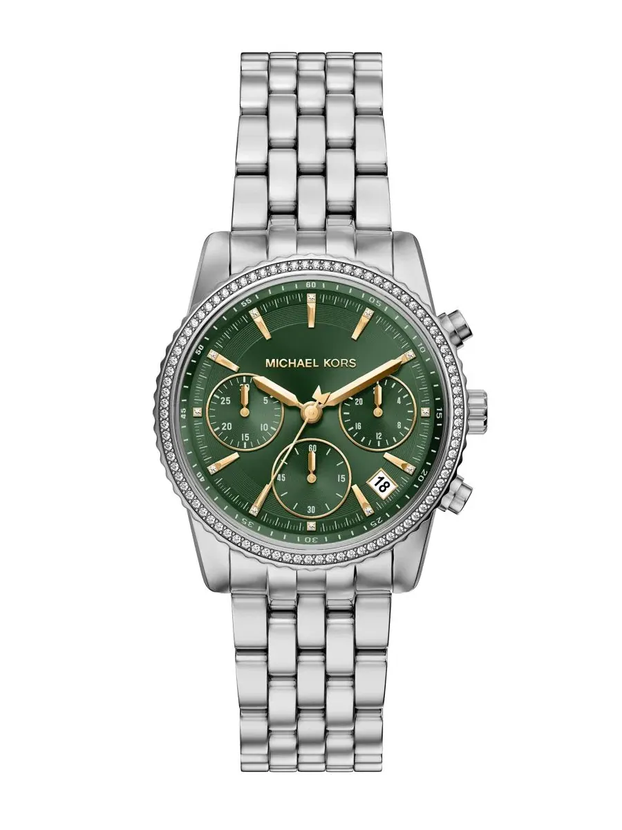 Женские часы Bryant Chronograph Michael Kors — изображение 1 из 9, оттенок серебристый