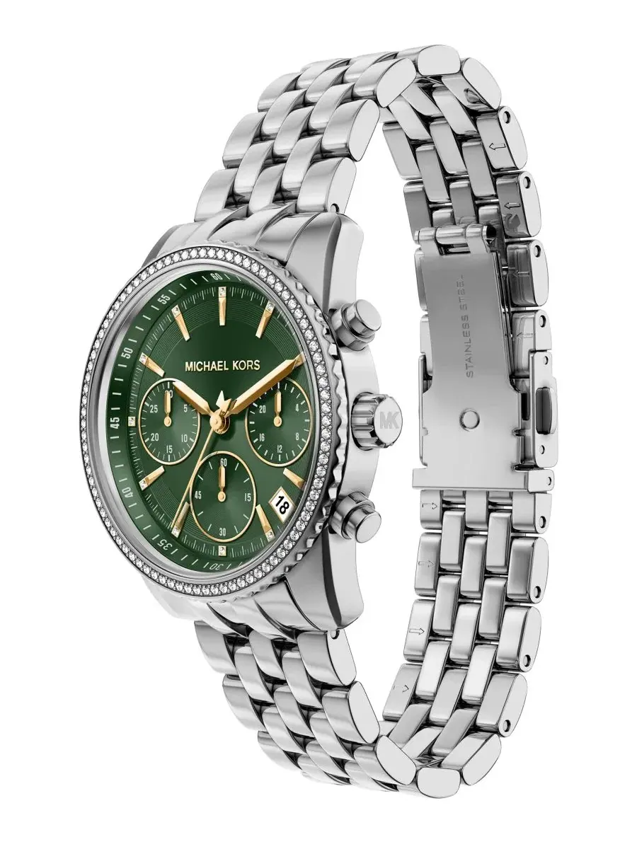 Женские часы Bryant Chronograph Michael Kors — изображение 6 из 9, оттенок серебристый