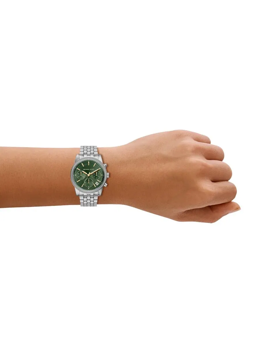 Женские часы Bryant Chronograph Michael Kors — изображение 7 из 9, оттенок серебристый