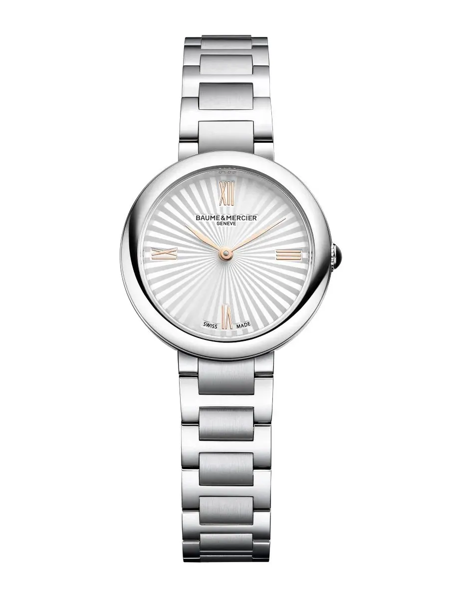 Женские часы De Joia Quartz Silver Stainless Steel Watch 28mm Baume & Mercier — белый