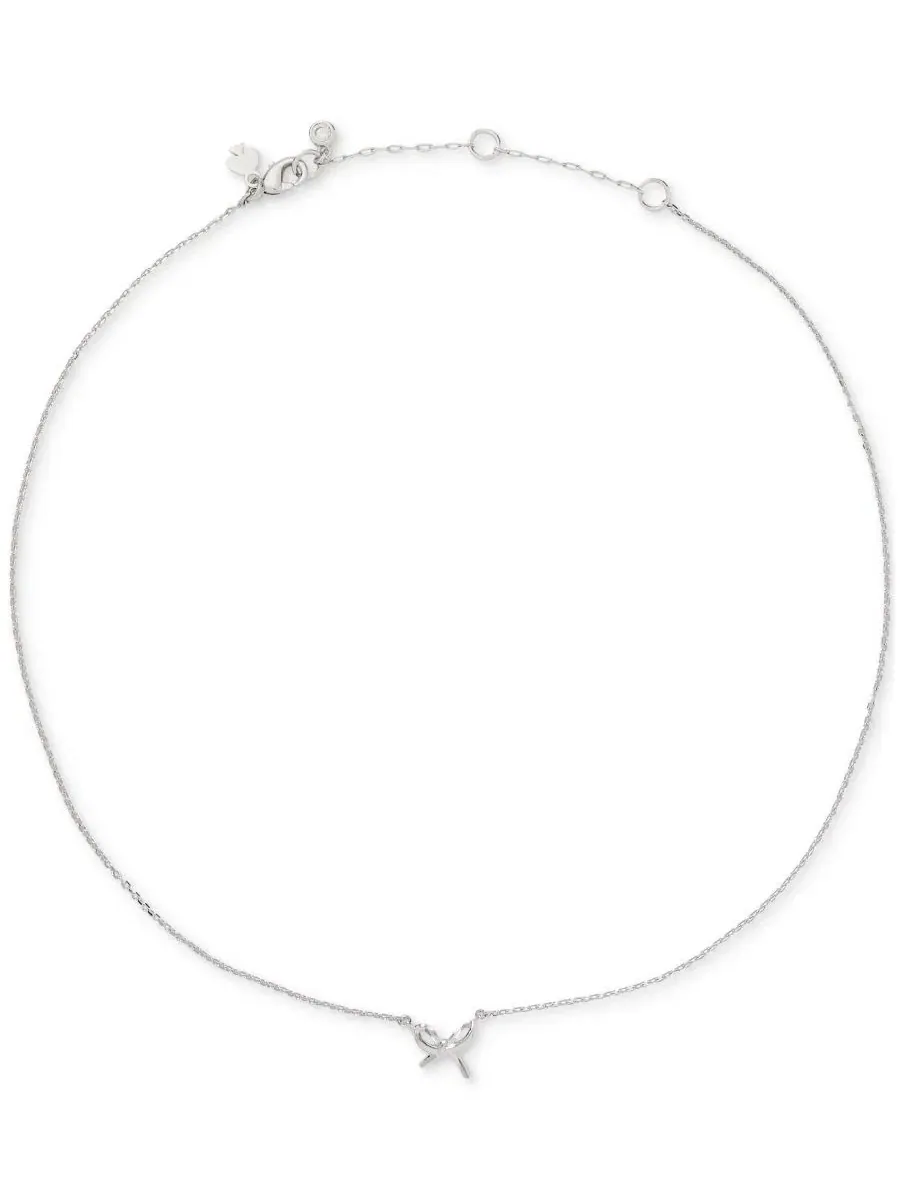 Кулон-подвеска с бантом Girlie Pearlie Cubic Zirconia Mini Bow Pendant kate spade new york — изображение 1 из 3