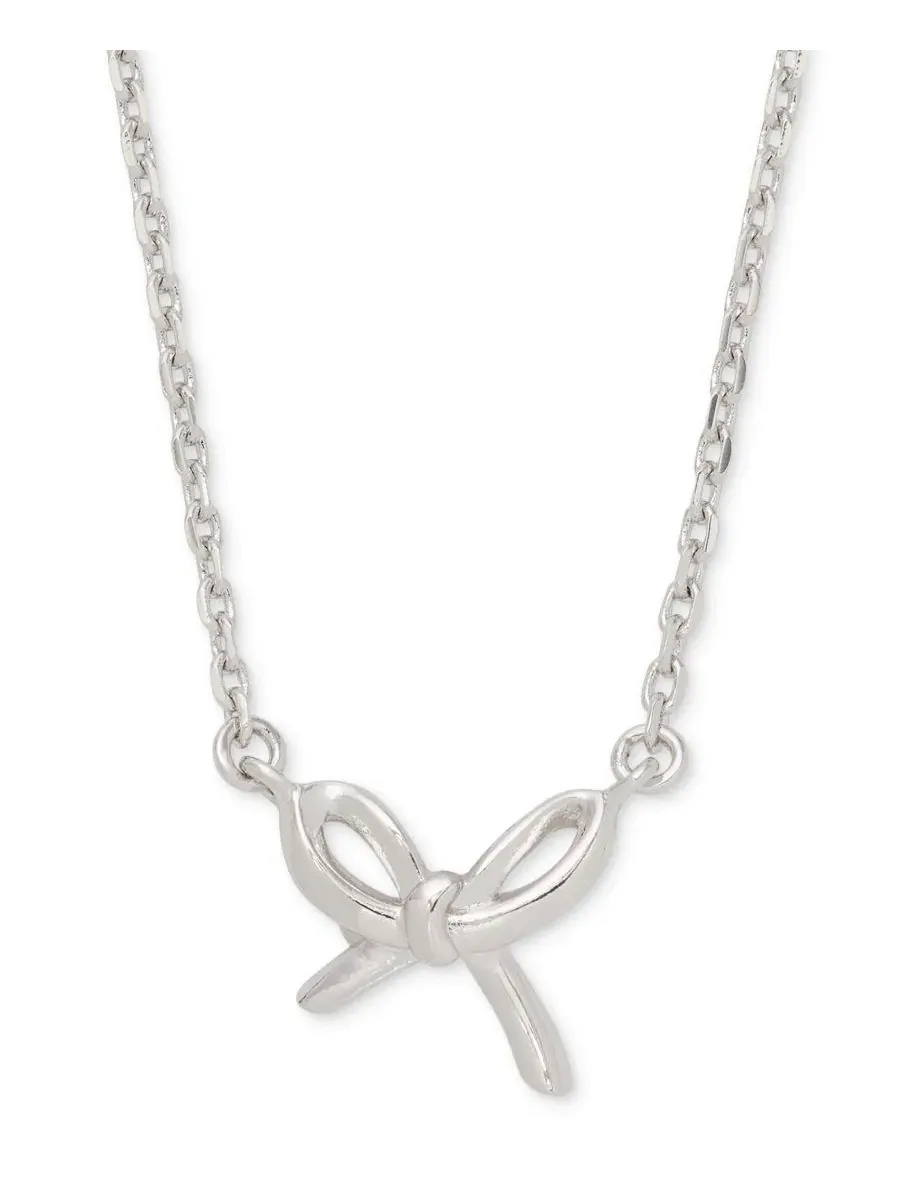 Кулон-подвеска с бантом Girlie Pearlie Cubic Zirconia Mini Bow Pendant kate spade new york — изображение 2 из 3