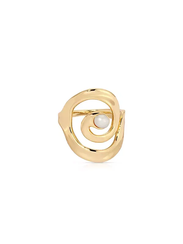 Кольцо Aura Swirl Ettika — изображение 1 из 3, оттенок золото