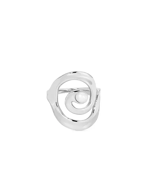 Кольцо Aura Swirl Ettika — изображение 1 из 3, оттенок серебряный