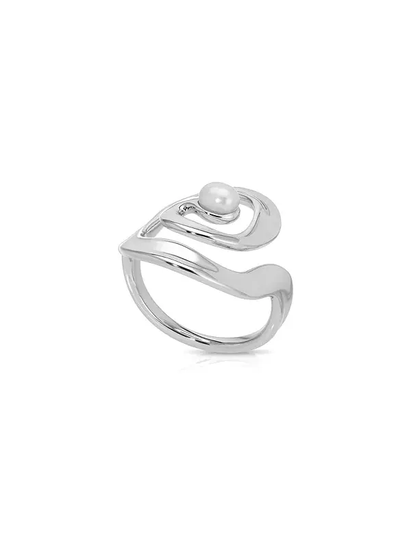 Кольцо Aura Swirl Ettika — изображение 2 из 3, оттенок серебряный