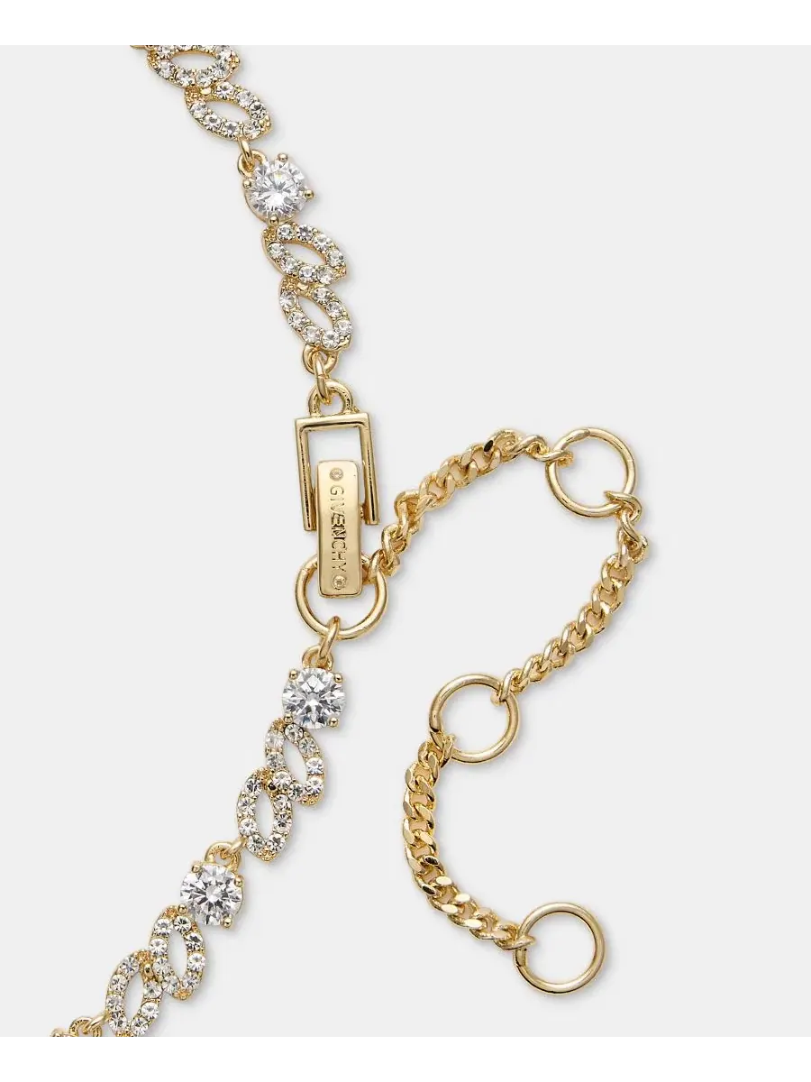 Колье с кубическим цирконием, длина 40 см + удлинитель 7,5 см Givenchy — изображение 3 из 5, оттенок белый