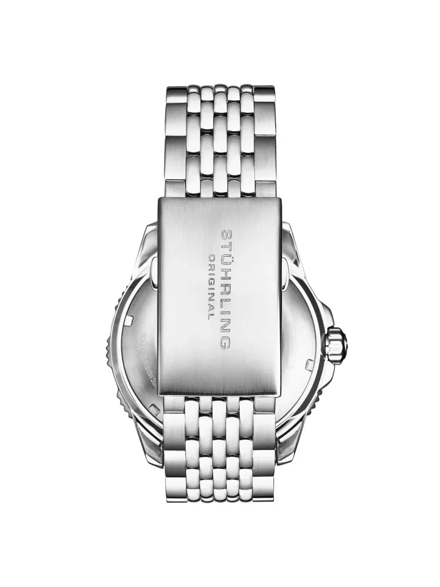 Мужские автоматические часы Trackmaster 1026, браслет из нержавеющей стали 42 мм Stuhrling — изображение 3 из 5