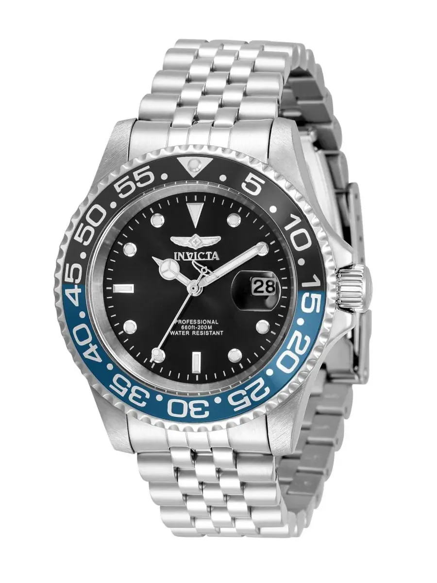 Мужские кварцевые часы Pro Diver 34104 с 3 стрелками на циферблате Invicta — изображение 1 из 3, оттенок серебряный