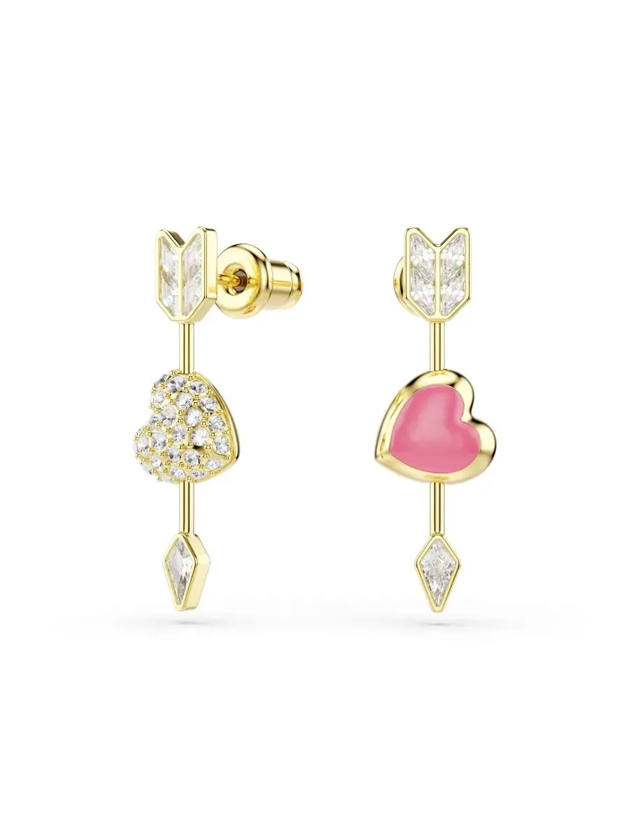Серьги-подвески Idyllia Heart with Arrow Swarovski — изображение 8 из 8, оттенок белый