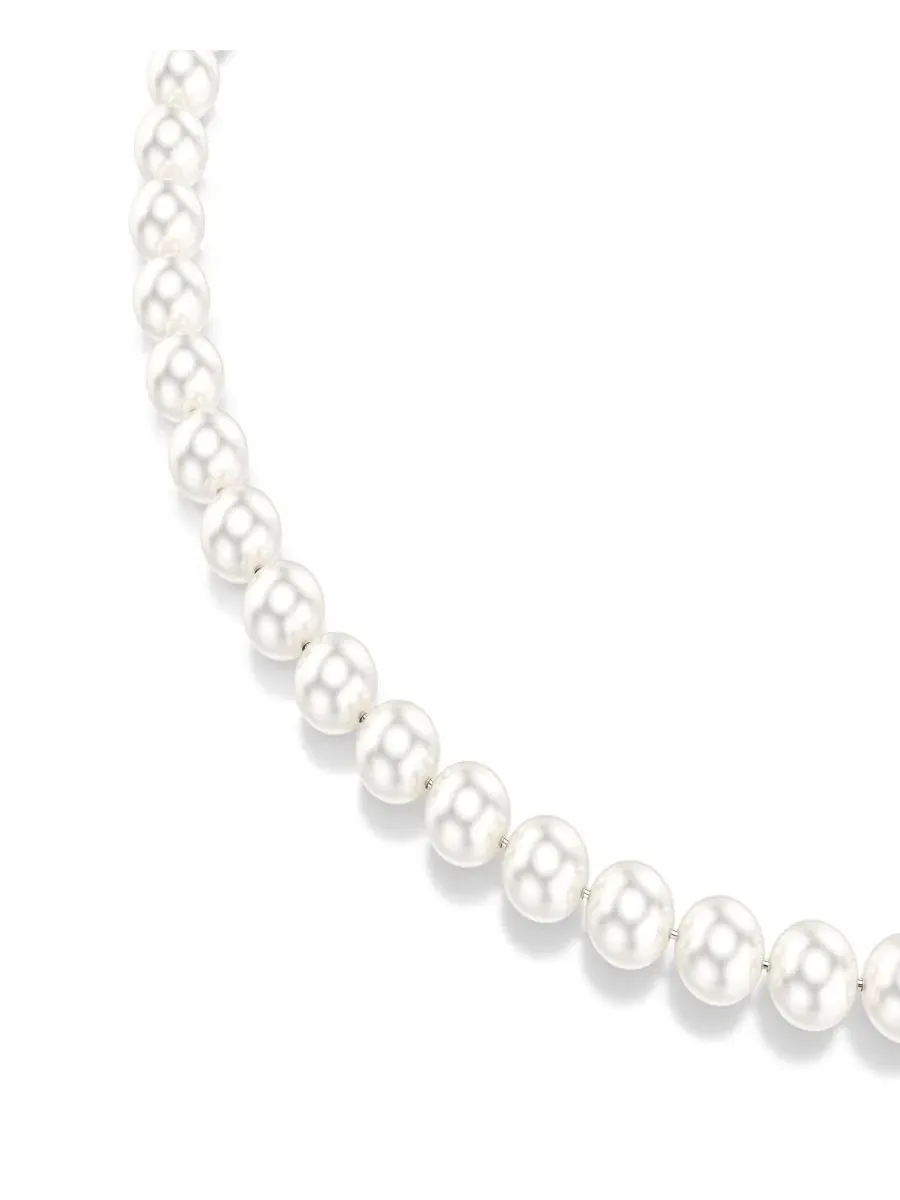 Колье с кристаллами Swarovski, Rhodium-Plated Matrix Swarovski — изображение 2 из 7, оттенок белый