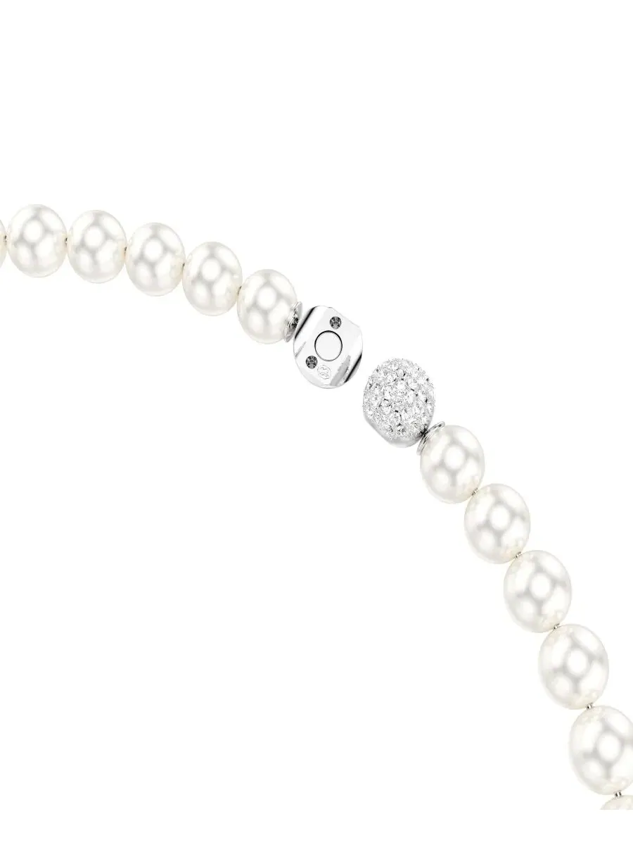 Колье с кристаллами Swarovski, Rhodium-Plated Matrix Swarovski — изображение 3 из 7, оттенок белый