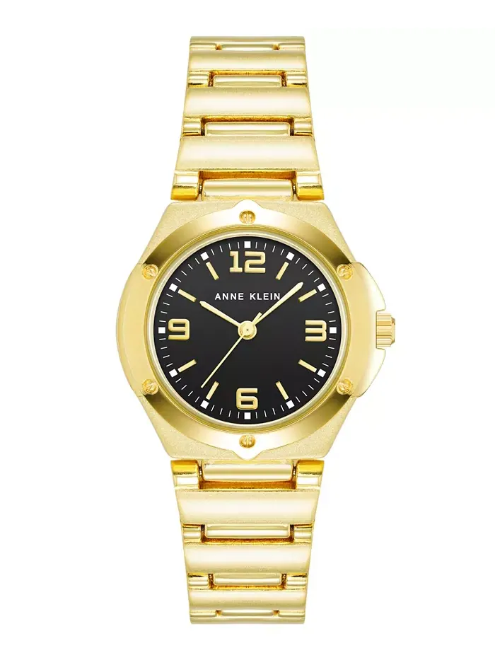 Женские часы-браслет Quartz с позолоченным корпусом, 29 мм Anne Klein