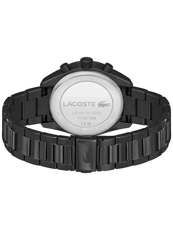 Мужские часы Boston Black с ионным покрытием, браслет из нержавеющей стали, 42 мм Lacoste — изображение 2 из 4