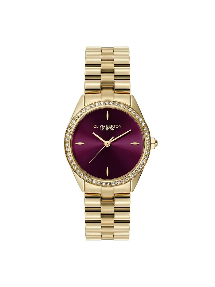 Женские часы-браслет Bejewelled Le Gold Tone из нержавеющей стали, 34 мм Olivia Burton — изображение 1 из 5
