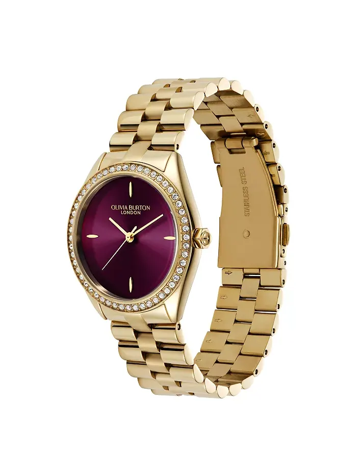 Женские часы-браслет Bejewelled Le Gold Tone из нержавеющей стали, 34 мм Olivia Burton — изображение 2 из 5