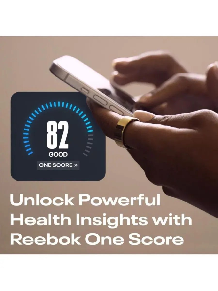 Умное кольцо Reebok Smart Ring, матовый черный, размер 6 — изображение 3 из 7